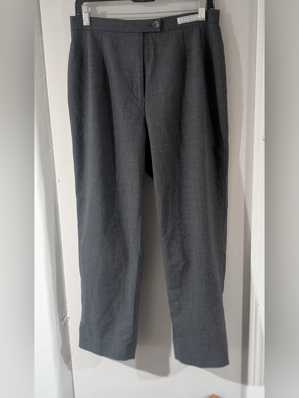 Women's Gray Tailored Dress Pants